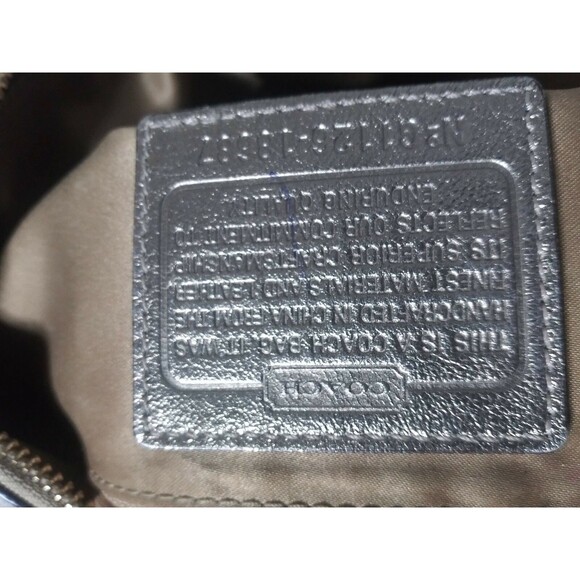 Vintage Coach Chelsea Patina Signature Jayden 18687 Gold Khaki Handbag - Picture 8 of 9